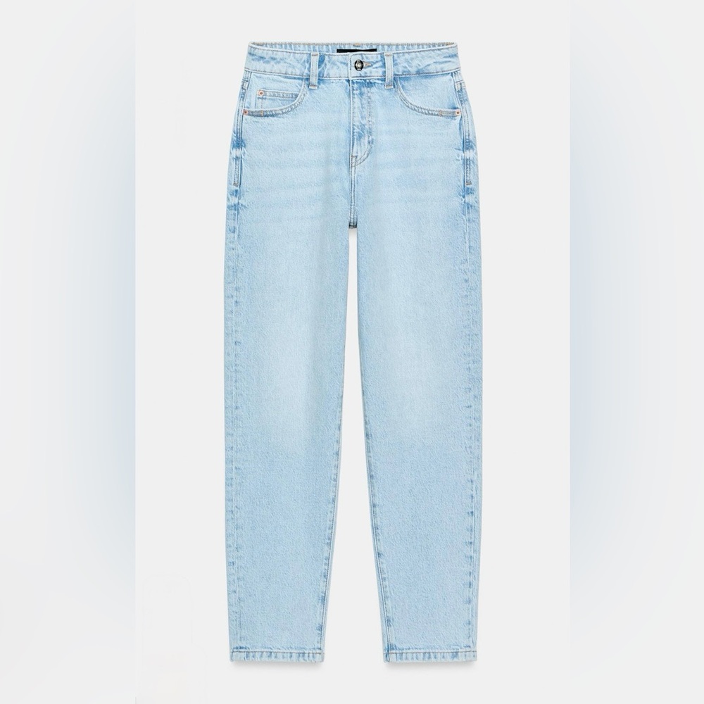 Zara Light Wash Mom Jeans